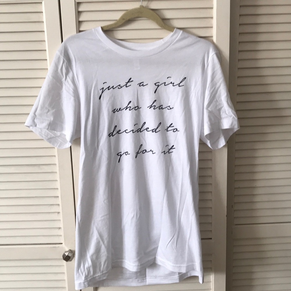 White Graphic Tee